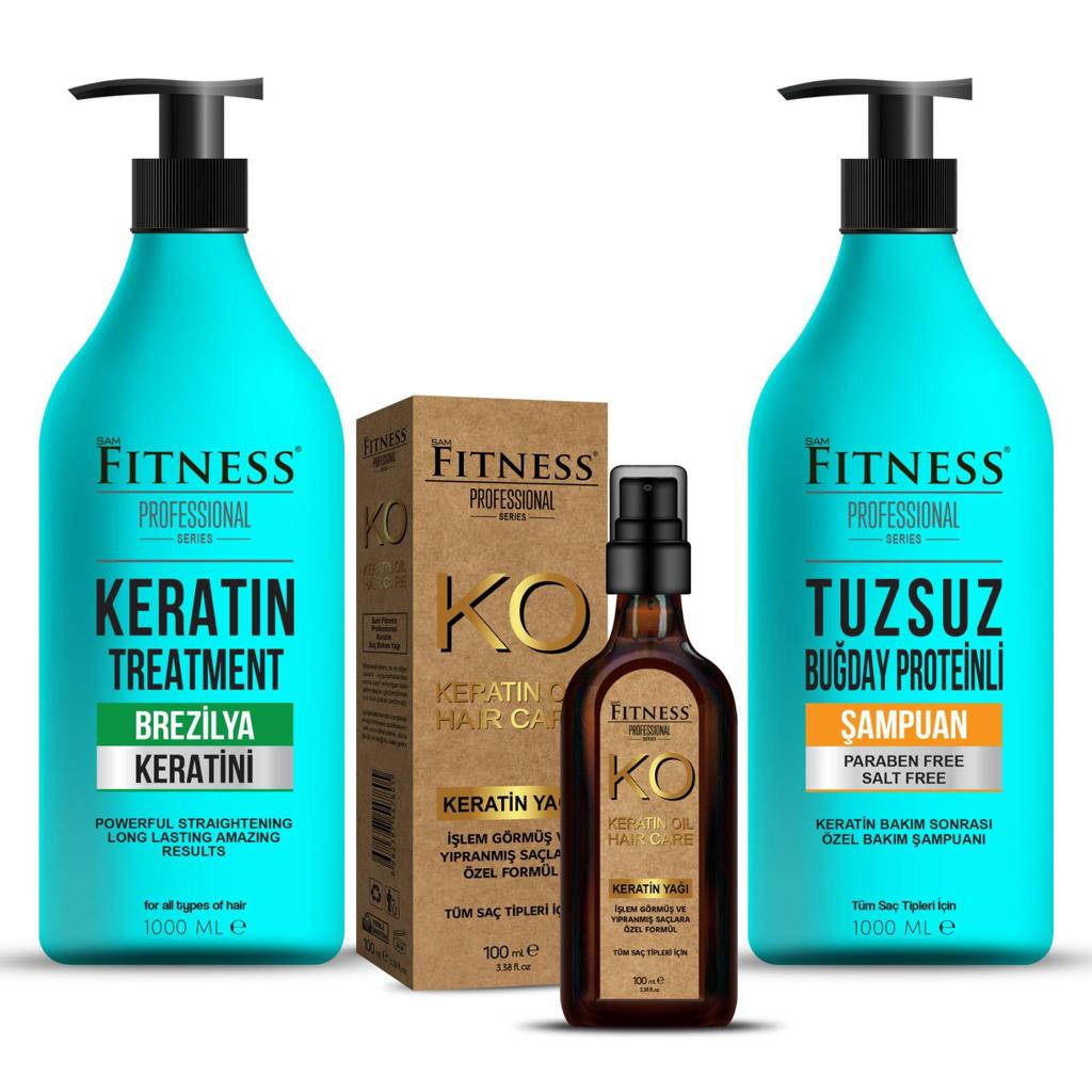 Keratin Treatment + Keratin Oil Set